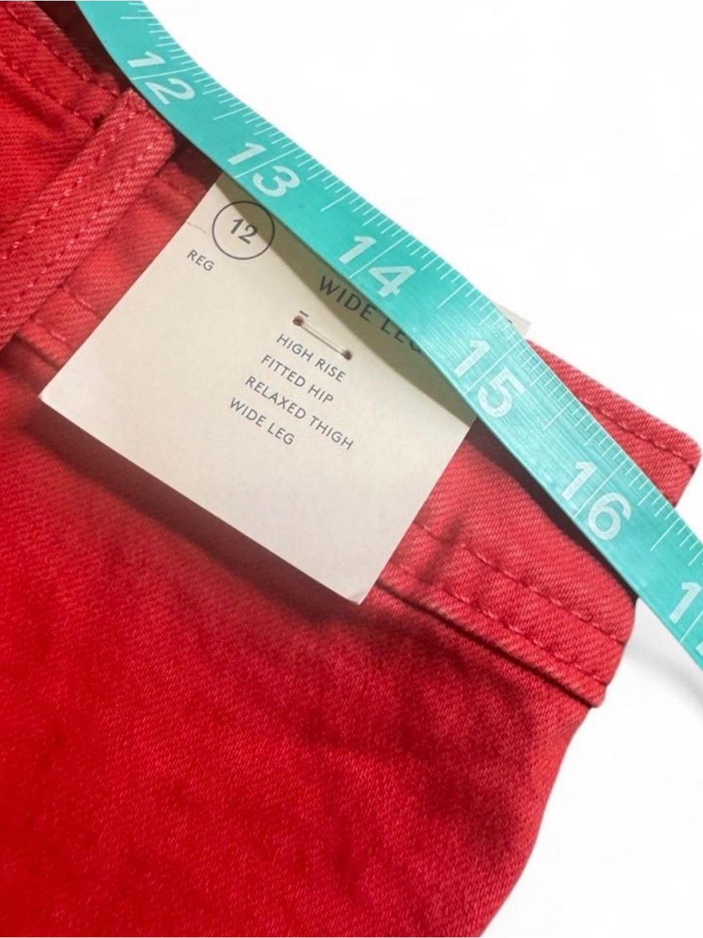 Universal Thread Red Sailor Wide Leg Flare Jeans - Picture 5 of 7